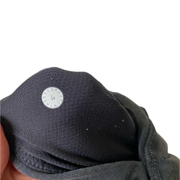 Lululemon Loop Back Short Black Gray Women’s Size 4 - Picture 6 of 6